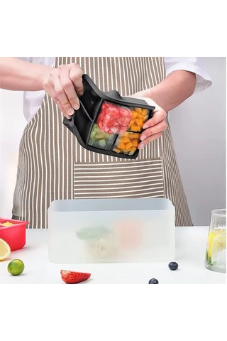 6&amp Apos Lı Xl Küp Şeklinde Silikon Kolay Çıkabilen Buz Kalıbı Çok Renkli