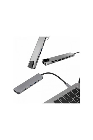 Macbook Uyumlu 3'ü 1 Arada Type-c Dönüştürücü Adaptör Hdmı Ve Usb 3.0