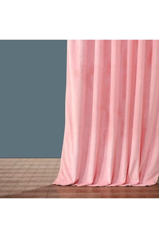 Evdepo Home Deniz Soft Pileli Fon Perde Pembe