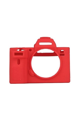 Dp Sony A7R3 Silikon Kılıf Kırmızı