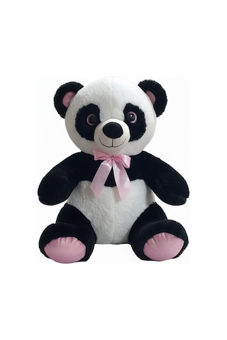 Pembe Kurdaleli Panda 55 Cm Çok Renkli