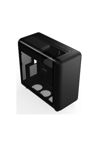 X50 Pitch Black Temperli Cam Usb 3.2 Atx Mid Tower Gaming Kasa Cs-hyte-x50g-bb
