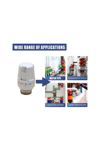 Termostatik Başlık 2'li Radyatör Vanası Seti, M30 X 1,5 Dişli İçin Termostatik Isıtma Başlığı, Isıtma Regülatörü, Termostatik Başlık Beyaz