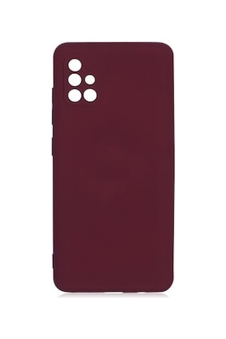 Samsung Galaxy Uyumlu A51 Kılıf İçi Telefonu Çizmeyen Kadife Kaplı Dışı Soft Yapılı Esnek Lansman Kapak Ryc/mara Koyu Mor