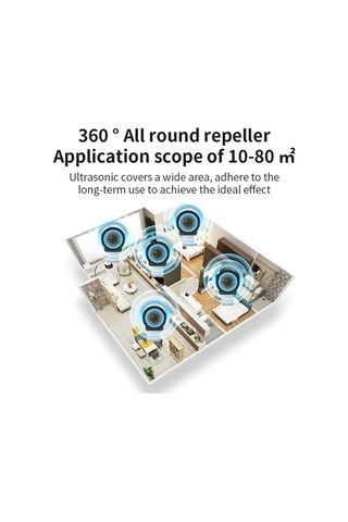 Moly Usb Araba Fare Sivrisinek Böcek Kovucu, Cbtx Atmosfer Işığı, Siyah, 10-135khz Ultrasonik, 10-80m Etkili, 32x12x42mm