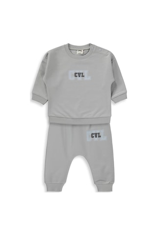 Civil Baby Cvl Baskılı 6-18 Ay Takım Açık Gri