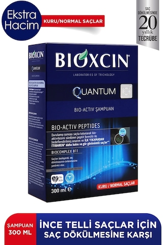 Quantum Kuru ve Normal Saçlar için Şampuan 300 ML