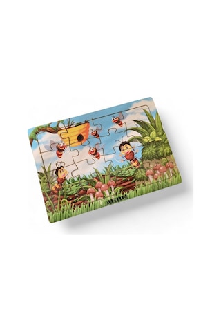 Arılar 16 Parça Eğitici Ve Öğretici Ahşap Çocuk Puzzle & Yapboz Bebek Çocuk Oyuncak