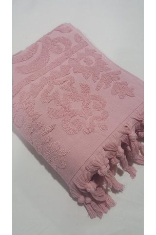 El Bağlamalı Saçaklı El Havlusu 50x90 Cm Gül Kurusu