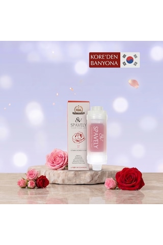 Spavely Duş Filtresi Gül Esanslı - Premium Aromaterapik Klor Ve Kireç Karşıtı, Kokulu, C Vitaminli 200 Ml