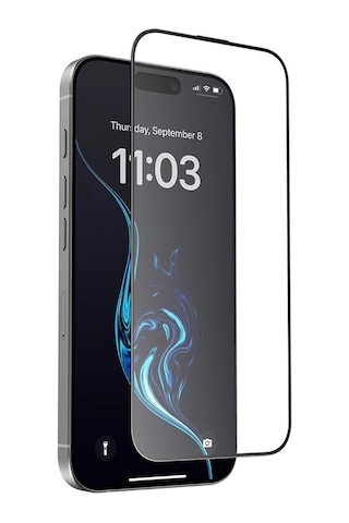 Apple Uyumlu iPhone 16 Anti Static Toz Tutmaz Çerçeveli Ekran Koruyucu