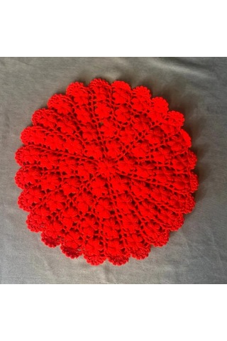 Uretti - Yıldız 7202 - El Örgüsü Sarı + Kırmızı + Beyaz 3'lü Lif Seti