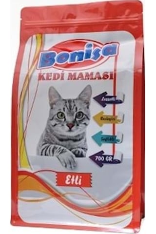 Bonisa Etli Yetişkin Kedi Maması 700 G