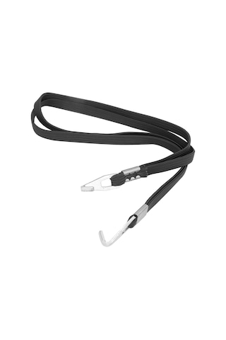 Geeroyoo Bisiklet Çanta İlişkilendirme Kayışı, 80-200cm Genişletilebilir, Alüminyum Çekme Kancası Ve Paslanmaz Çelik Kilitle, Sıkıca Bağlama, Siyah Siyah