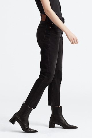 Levi'S Kadın Siyah 501 Crop Yüksek Bel Jean