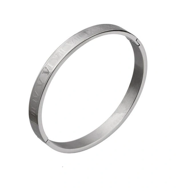 Kraliyet Klasik Paslanmaz Çelik Bileklik, Manşet Bilezik Gümüş R Altın - Gümüş