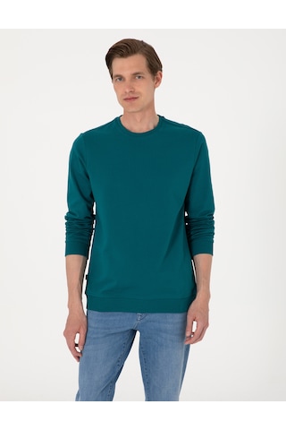Pierre Cardin Erkek Zümrüt Sweatshirt 50314054-vr055 Zümrüt