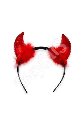 Beysüs Cadılar Bayramı Halloween Tac Boynuz Kırmızı Tüm Yaşlar 73646076