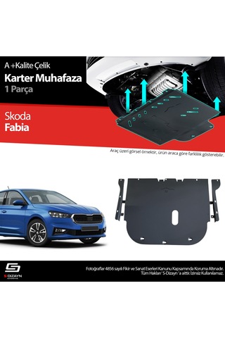 S-dizayn Skoda Fabia Çelik Karter Muhafaza Koruma 2021 Üzeri A+ Kalite