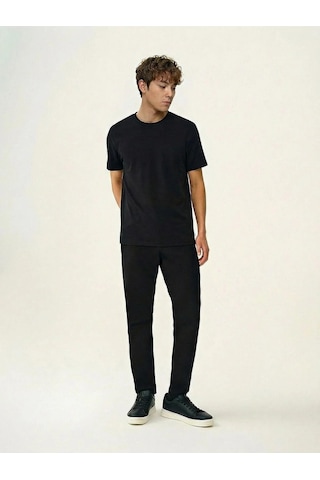 Erkek T-shirt Lf2042724 Siyah