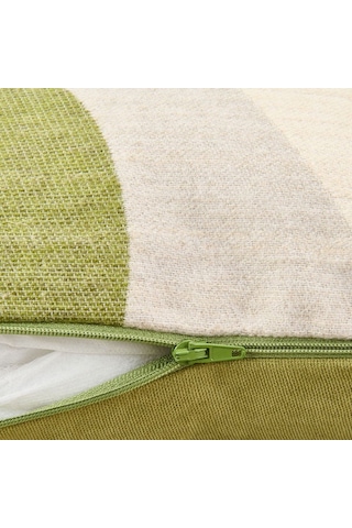 Evidea Soft Zarmine Kırlent - Ekru / Yeşil - 40x40 Cm Ekru / Yeşil