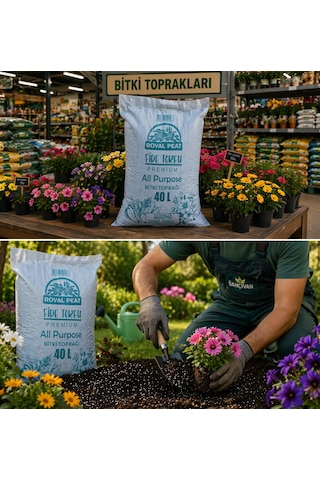 40 Lt Perlitli Bitki Toprağı İç Ve Dış Mekan Çiçek, Fideleme,toğumlama,patlatma 40 L