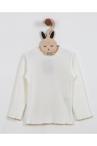 Luess Kız Çocuk Ekru Fitilli Balıkçı Yaka Bluz-ekru Ekru