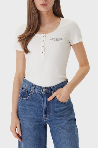Guess Bayan Top W6gp01 K2658 G012 Beyaz BEYAZ