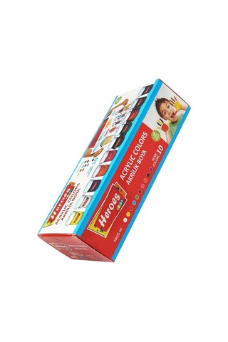 Akrilik Boya 10 Renk 25 ml 1 Paket Akrilik Boya Seti 10 Lu Kağıt Tuval Ahşap Cam Duvar Metal Boyama