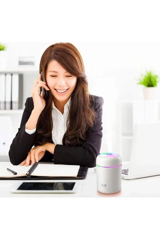 Usb Rengarenk Işıklı 300 Ml Ulrasonik Hava Nemlendirici Buhar Makinesi Ve Hava Aroma Difüzörü 5365