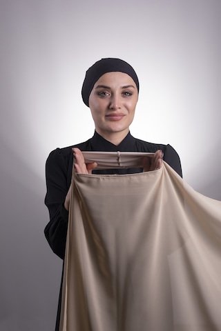 Halven Yavru Ağzı Pratik Hazır Geçmeli Şal Şifon Boru Boneli 3001 35