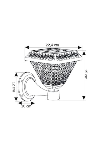 Cata Ct-7316 30w Solar Led Aplik 6400k Beyaz