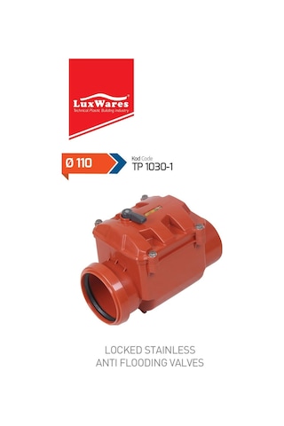 100 Mm Kilitli Paslanmaz Klapeli Çekvalf