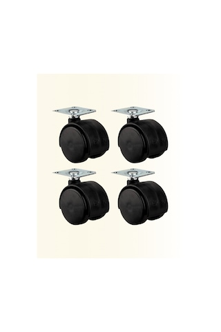 6 Cm Kilitsiz Masa Ayağı Tekerleği 4 Lü Set Çok Amaçlı Diğer