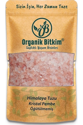 Organik Bitkim Himalaya Tuzu (Pembe) 1 KG + Öğütücü Değirmen Dolu