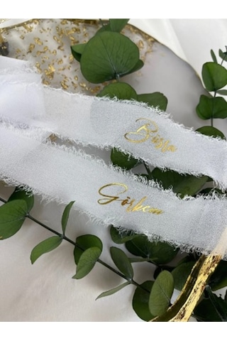 İsimli Söz Nişan Kurdelesi - İpek Kurdele B-1