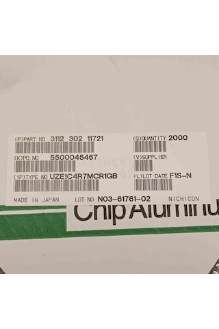 Uze1c4r7mcr1gb 4.7mf 16v 4x5.3 Smd Kondansatör 200 Adet