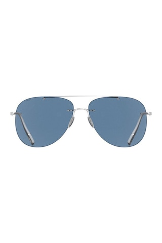 Silhouette 8751 75 7000 Unisex Güneş Gözlüğü Mavi