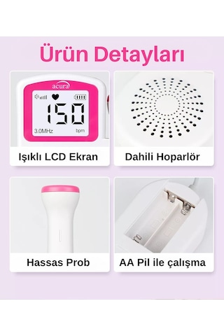 Acura AC-4040 Fetal Doppler Nabız Dinleme Cihazı