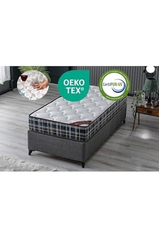 Tek Kişilik Katlanır Yaylı Yatak 90x190 Cm Beyaz 90x190 Diğer