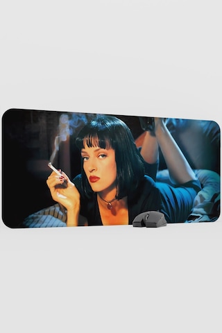Pulp Fiction Ucuz Roman Tarantino V1 90x40 Xxl Gaming Kauçuk Kaymaz Taban Mouse Pad Fare Altlığı