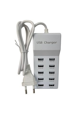 10 Port Usb Şarj İstasyonu Çoklu Usb Şarj Aleti