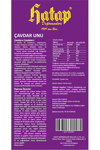 Hatap Çavdar Unu 5 x 1 KG