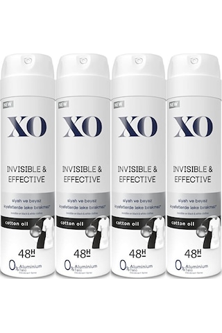 Xo Invisible & Effective Kadın Sprey Deodorant 4 x 150 ML