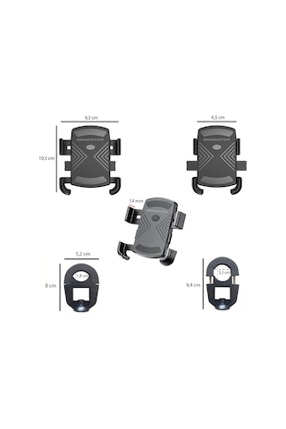 Knmaster Tt-600u Tüm Motosikletlere Uyumlu Usb Li Telefon Tutucu