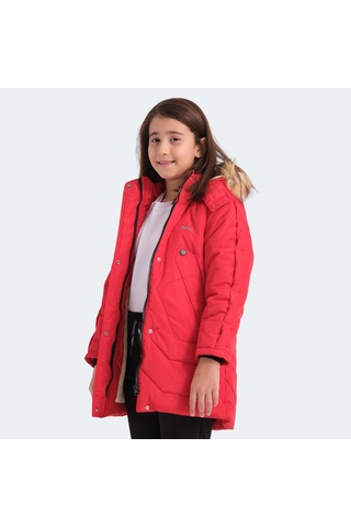 Slazenger CAMRON Çocuk Kapüşonlu Kırmızı Mont & Kaban