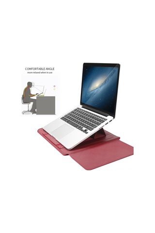 Neevoyu 13/14 İnç Huawei Matebook Ve İçin Su Geçirmez Ergonomik Dizüstü Bilgisayar Stantlı Çantası - Devecik Rengi Çok Renkli