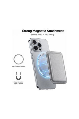 Lexroo Magsafe Uyumlu Deri Kartlık Cüzdan Standart