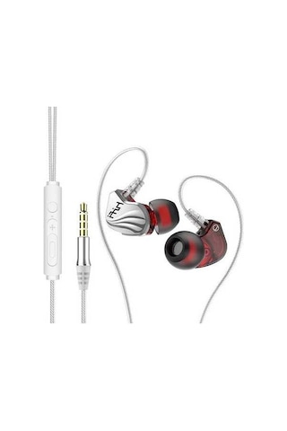 Willowhaven S2000 Ipx5 Su Geçirmez Spor Kulaklık, 3.5mm Kablo, Mikrofonlu, 6d Surround Bass, Koşu Ve Oyun İçin Gümüş/ Diğer