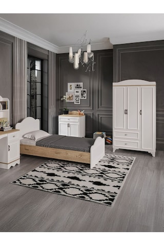 Baby Darling %100 Mdf Alessa Çocuk Odası Meşe Beyaz